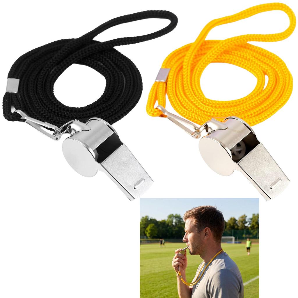 Stainless Steel Whistle for Sports and Outdoor Activities Durable High-Decibel Ergonomic Design Portable
