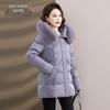 SNOWFLYING Women's Elegant Fox Fur Collar Winter Down Jacket