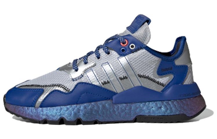 Adidas Wmns Nite Jogger  Silver Metallic Royal Blue  Women s EG3360 38⅔