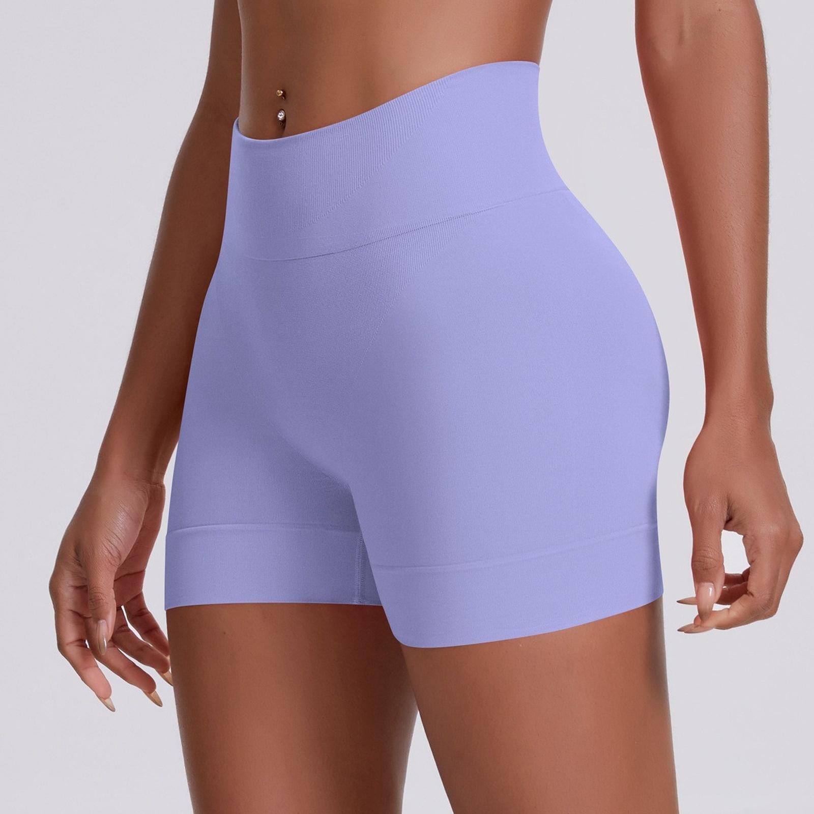 

Женские брюки летние свободные штаны для йоги удобные тренировочные штаны с карманами M фиолетовый