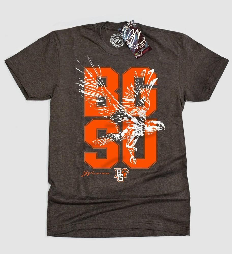 Bowling Green BGSU Falcons Спортивная футболка для фанатов колледжа Унисекс футболка XXXXL