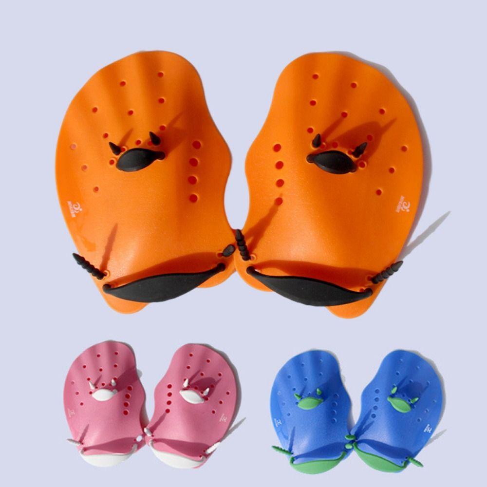 Flexible Swimming Training Paddles Adjustable Finger Webbed Paddle  Swimming Training