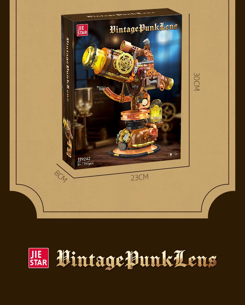 Jie Xing 9242 Creative Punk Telescope Building Blocks - Educational Toy for Kids