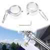 Flag Poles Rings Aircraft Grade Aluminum Construction Stainless Steel Carabiner Fit 0.9-1.05 Inch Porch Marine Flagpoles