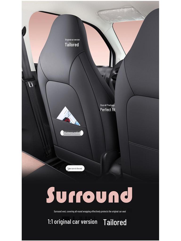 Leapmotor T03 Universal Cartoon Car Seat Cover - Full Coverage, All-Season Tech Fabric.