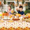 113 Pcs Thanksgiving Party Decorations Tableware Set - Autumn Thanksgiving Plates Napkins Tablecloth, for Thanksgiving Decorations