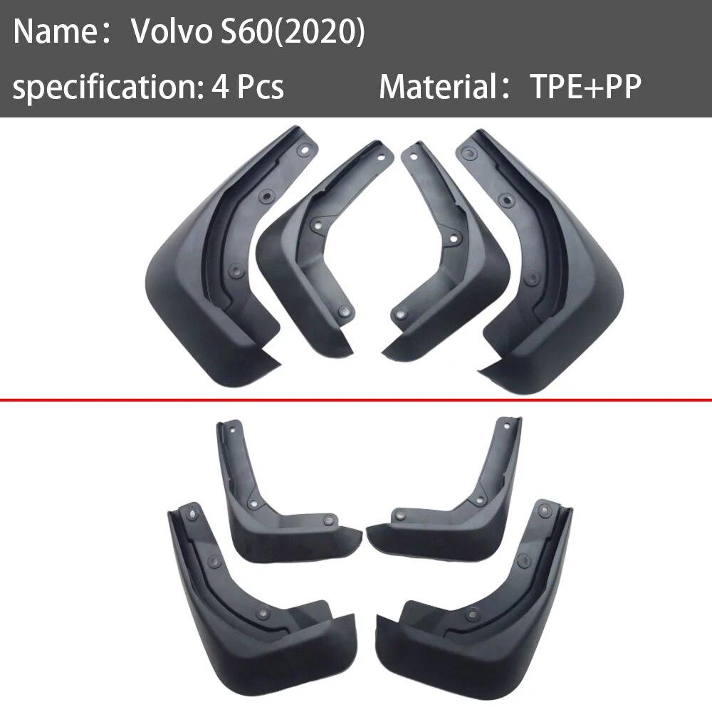Mudguards For New Volvo s60 Fenders Mudguard Splash VOLVO S60 Mudflaps Guard Fender Mud flap Car accessories Front Rear 4 pcs