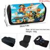 Cartoon One Piece Multi-layer Flip Pencil Case For Boy/Girls Best Gifts Large Capacity Durable Teenagers Pen Bag School Supplies