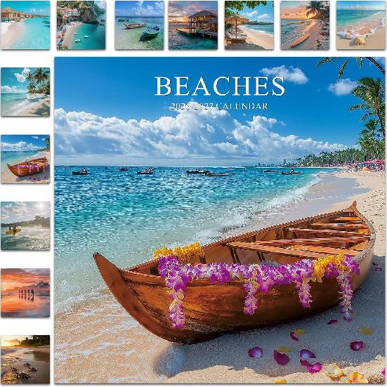 Gannyfer 2026 Wall Calendar, 18 Months National Parks Calendar 2026-2027, January 2026 to June 2027, Large Wall Calendar 2026, 12  x 24  Opened, синий