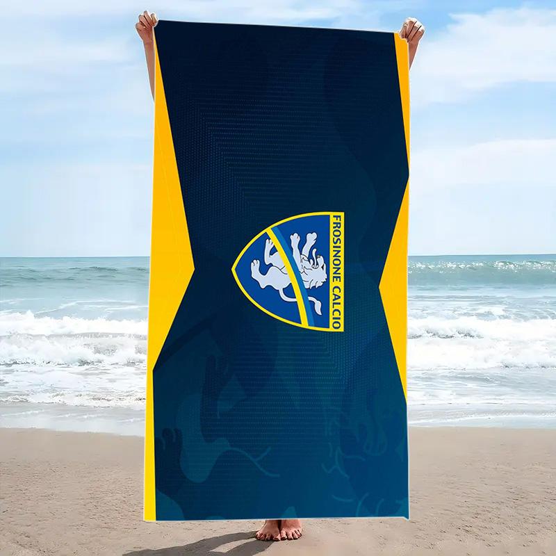 Frosinone Calcio Print Beach Towel, Large Soft Quick Dry Towel for Beach Camping Swimming