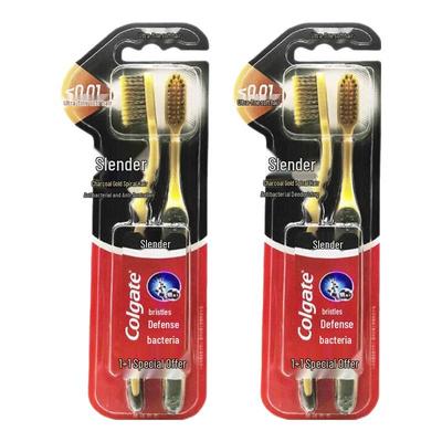Charcoal Gold Soft Toothbrush (2-Pack)