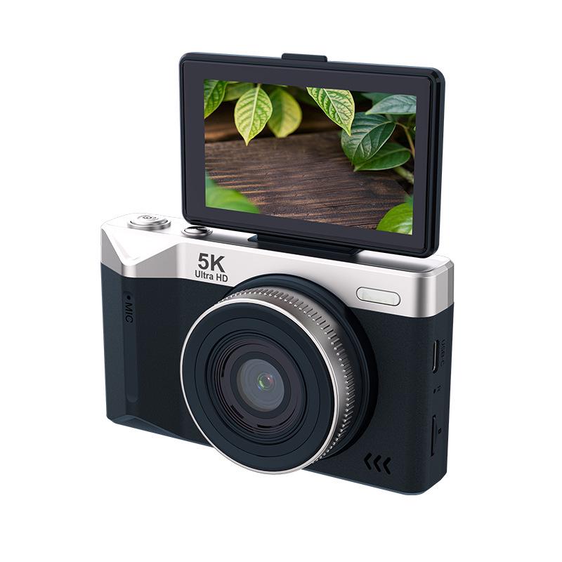 Retro 5K HD Portable Campus Camera with 9400W Pixel for Digital Video Shooting