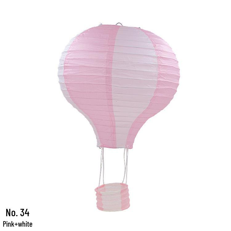 Hand-Folded Rainbow Hot Air Balloon Lantern - Christmas, Birthday, Party, Kindergarten Hanging Decoration