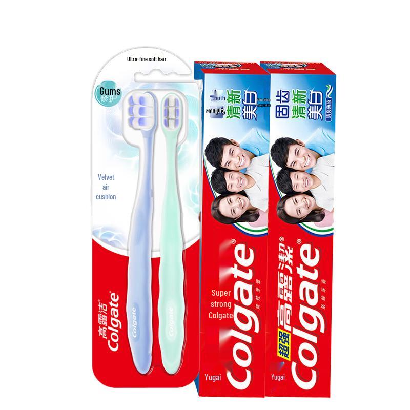 

Colgate Velvet Cushion Toothbrush & High Calcium Toothpaste Set