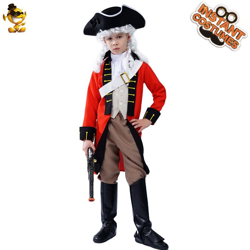 Children`s pirate cosplay costumes, Halloween boy
