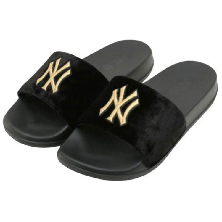 MLB New York Yankees Comfortable Soft Non-Slip Slide Sandals Unisex Footwear Black 32SHHV841-50L
