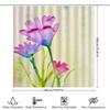 Creative Waterproof Shower Curtain Flower Pattern Shower Curtain Elegant Art Bathroom Curtain Suitable For Home Hotel