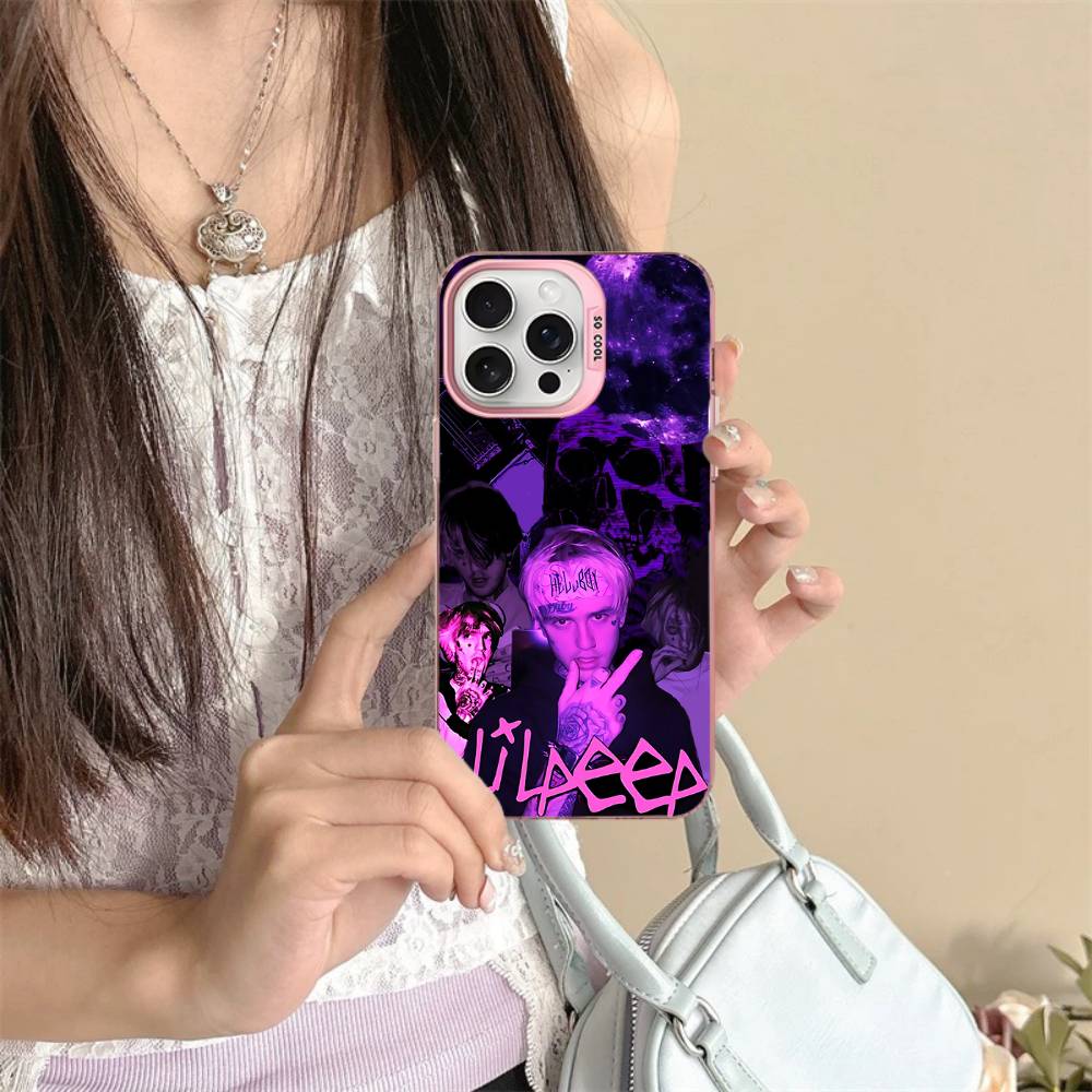 Singer Rapper L-Lil Peep Phone Case For IPhone 16 15 14 13 12 11 Pro Max 17 Plus Colorful Cover