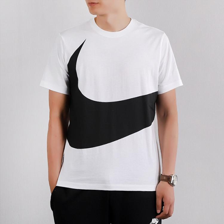 Nike Sportswear Swoosh Short Sleeve T-Shirt Men Tops White CW4305-103