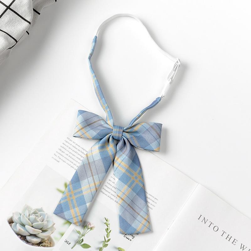 Unisex Preppy Karomuster Japanische Schuluniform Fliege