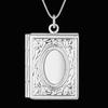 Wholesale 925 Sterling Silver Necklace Pendant Photo Frame For Women Luxury Fashion Wedding Engagement Jewelry Party