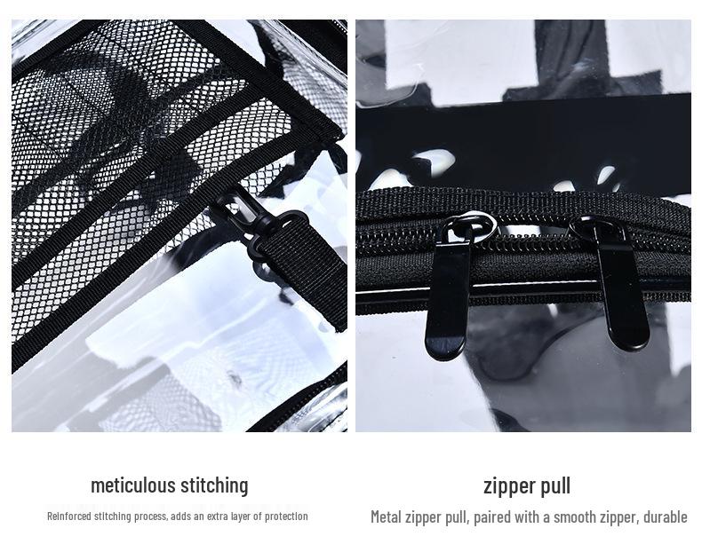 Eco-Friendly Transparent PVC Waterproof Ita Backpack for Students