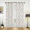 Spring Flower Plant Vanilla Wildflower Curtains for Bedroom Living Room Drapes Kitchen Kid's Room Window Curtain Home Decor