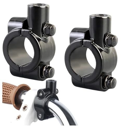 

Держатель зеркала на руль мотоцикла, набор из 2 шт., 22 мм, универсальный держатель для крепления зеркала, не требует сверления, простая установка для мотоцикла, велосипеда, внедорожника