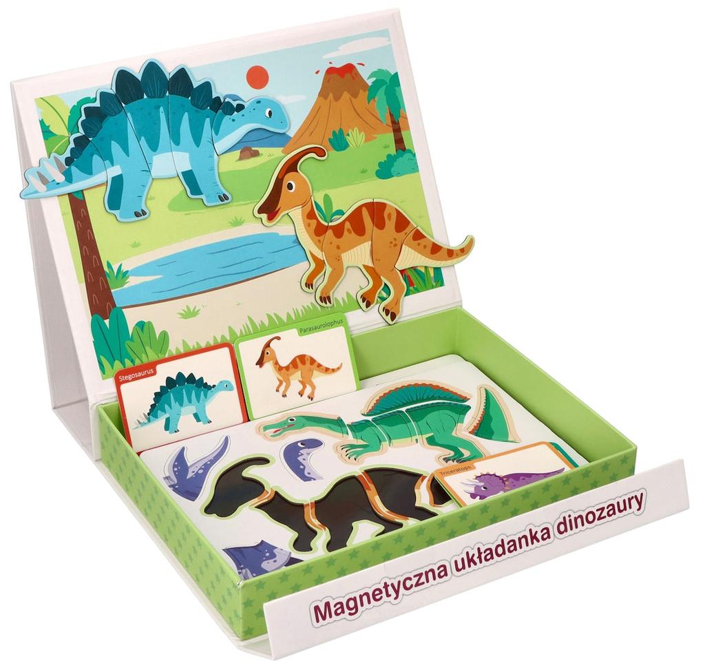Tablica Układanka Magnetyczna - Dinozaury