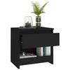 VidaXL Bedside Table Black 40x30x39 Cm Chipboard 803445