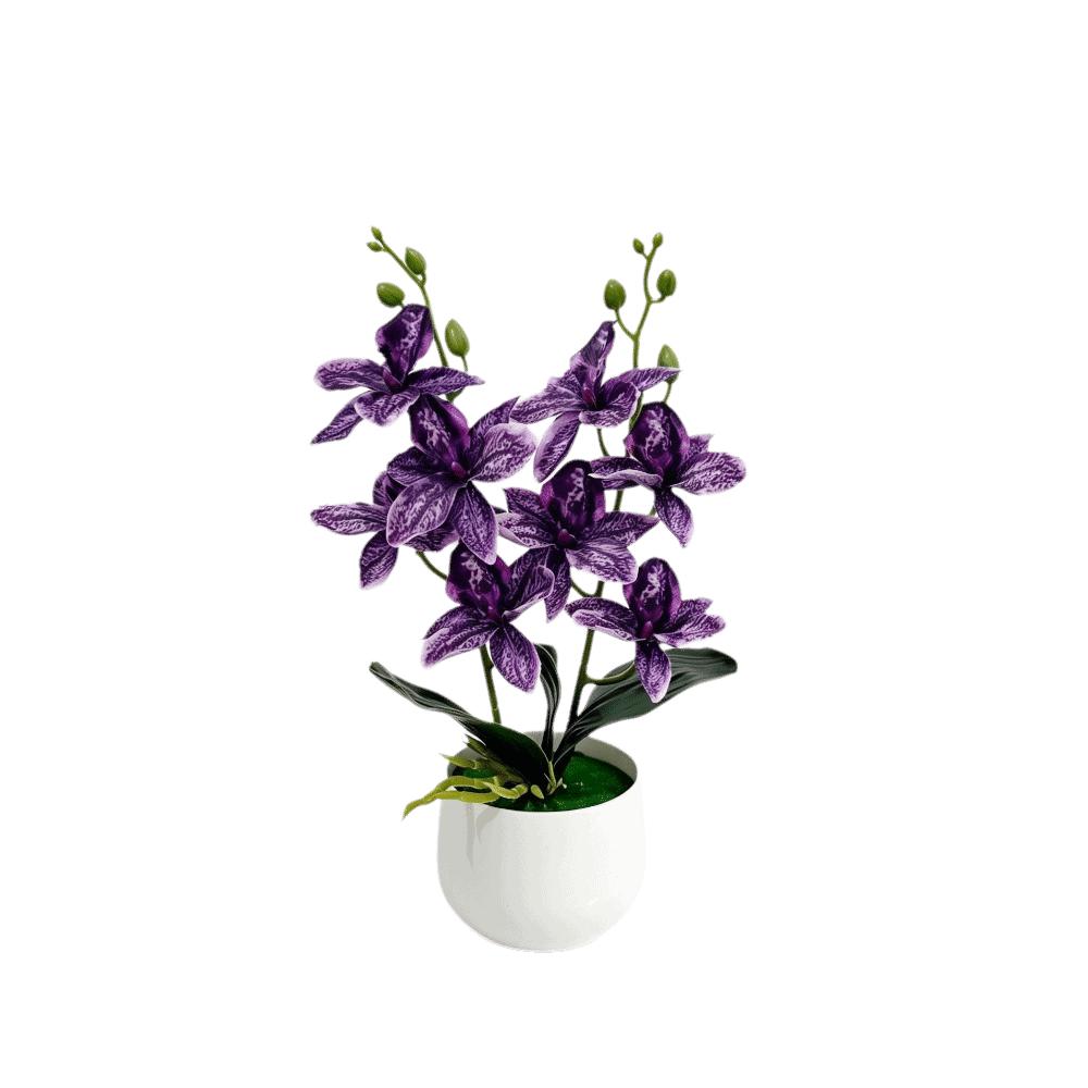Silk Petals Artificial Orchid Flower Multicolor Simulated Orchid Plant  Office Hotel