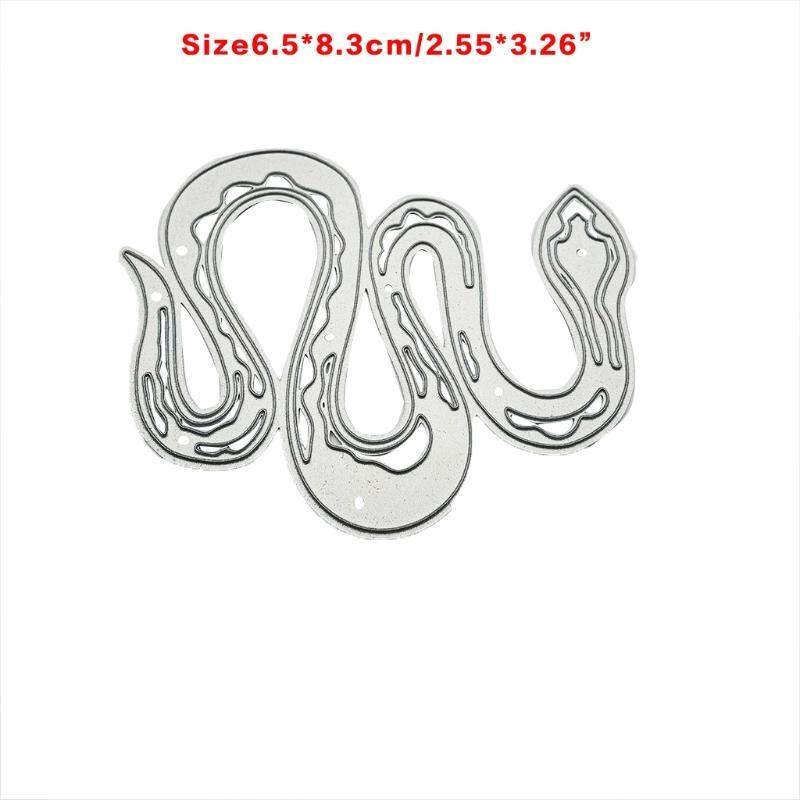 Curved Snake Metal Die Cuts Cutting Dies Cut Stencils for DIY Embossing Paper