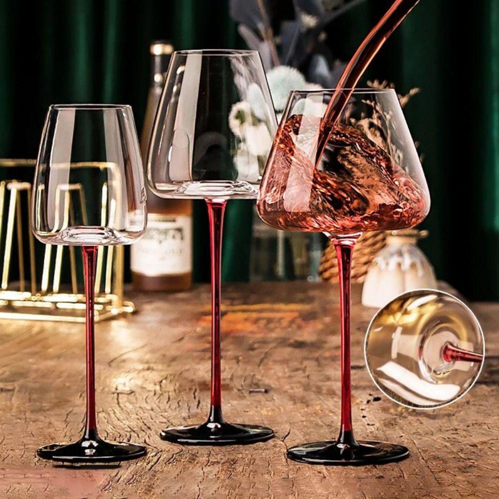 2pcs European Style Champagne Goblet Red Holder Red Wine Cup Luxury Crystal Red Wine Glasses  Hotel