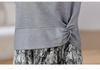 Summer Slim-Fit Short-Sleeve Stylish Skirt Set, Plus Size, Age-Reducing Print