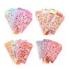 4Sheet 3D Puffer Sticker Decorative Sticker Cartoon Bubble Decal Removable Embossed Sticker for Journals Scrapbooking