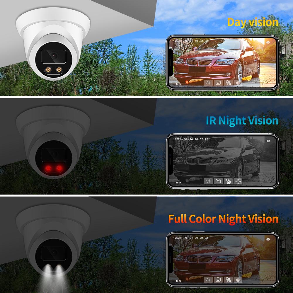 High-Definition 5MP POE Indoor Dome Surveillance Camera with Infrared Night Vision