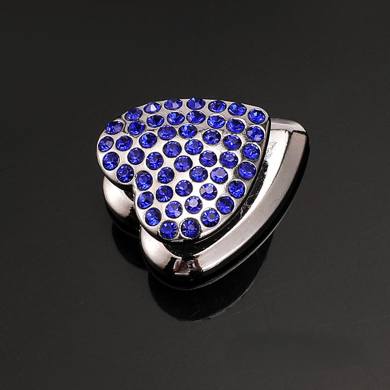 Auto Herz Diamant Haken Strassbesetzt Dekor Hängender Halter Innenraum Armaturenbrett Klebehaken Bling Kristall Autozubehör