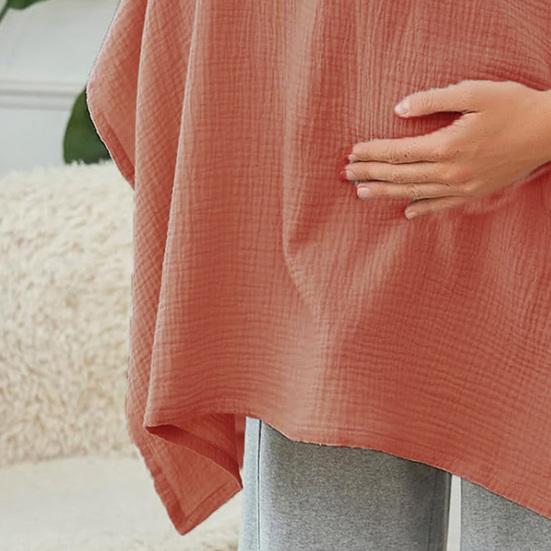 Breastfeeding Cover Women Nursing Cloak Breathable Fabric Adjustable Straps 360 Degree Coverage Nursing Shawl