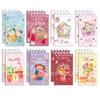 8-Pack Mother's Day Spiral Notebook Floral Mini Pocket Notepad Vertical Flip Journal for Mom Gift Students Teacher