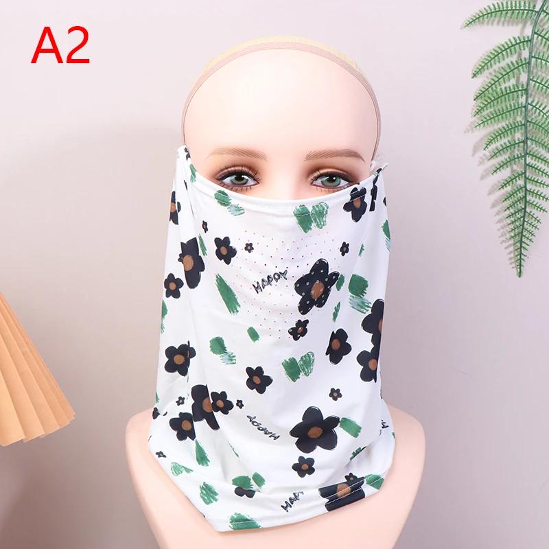 

Ледяной шелк Рыбалка Велоспорт Бандана Женщины Лицо Покрытие Полумаска Подвесной ушной шейный хэнд-бомбовый шарф Спорт Бег Пеший туризм Охота