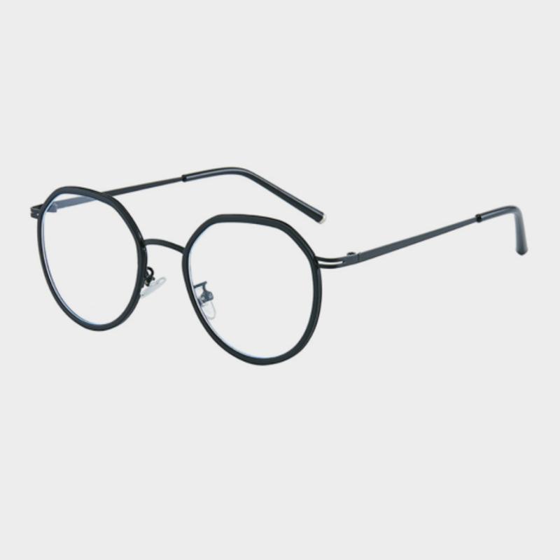 LOOKING4U NeoRetro B5153 C1 Black Blue Light Blocking Glasses