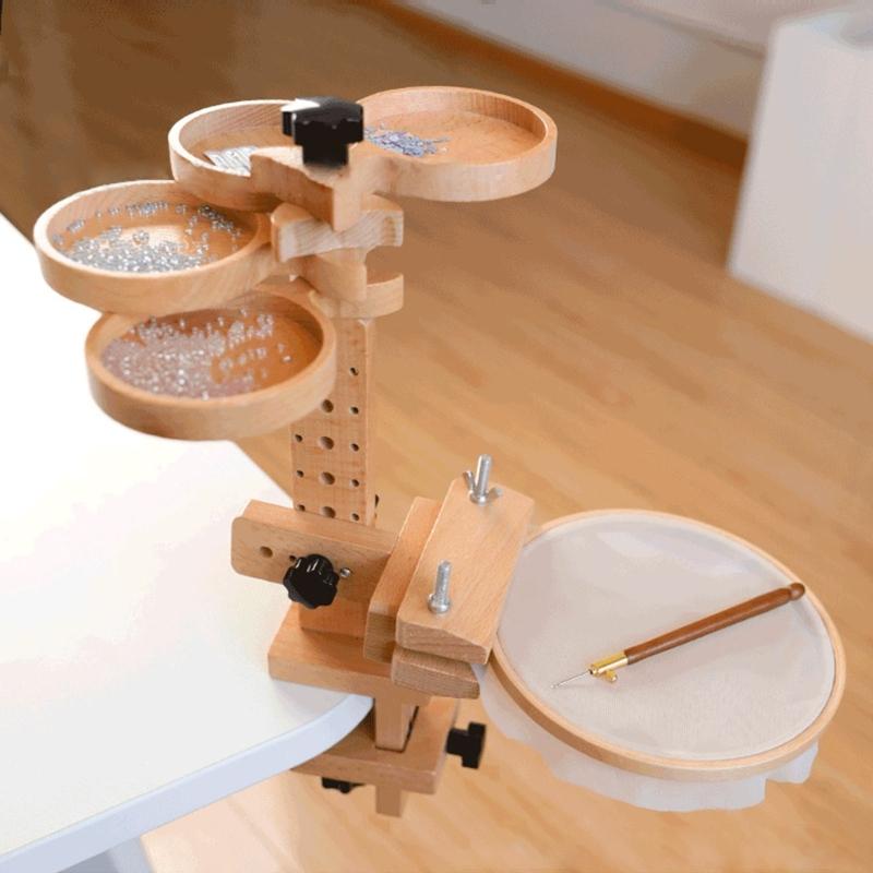 Adjustable Embroidery Hoop Crosses Stitching Stand Embroidery Hoop Holder Embroidery Frame Stand for Craft Enthusiasts