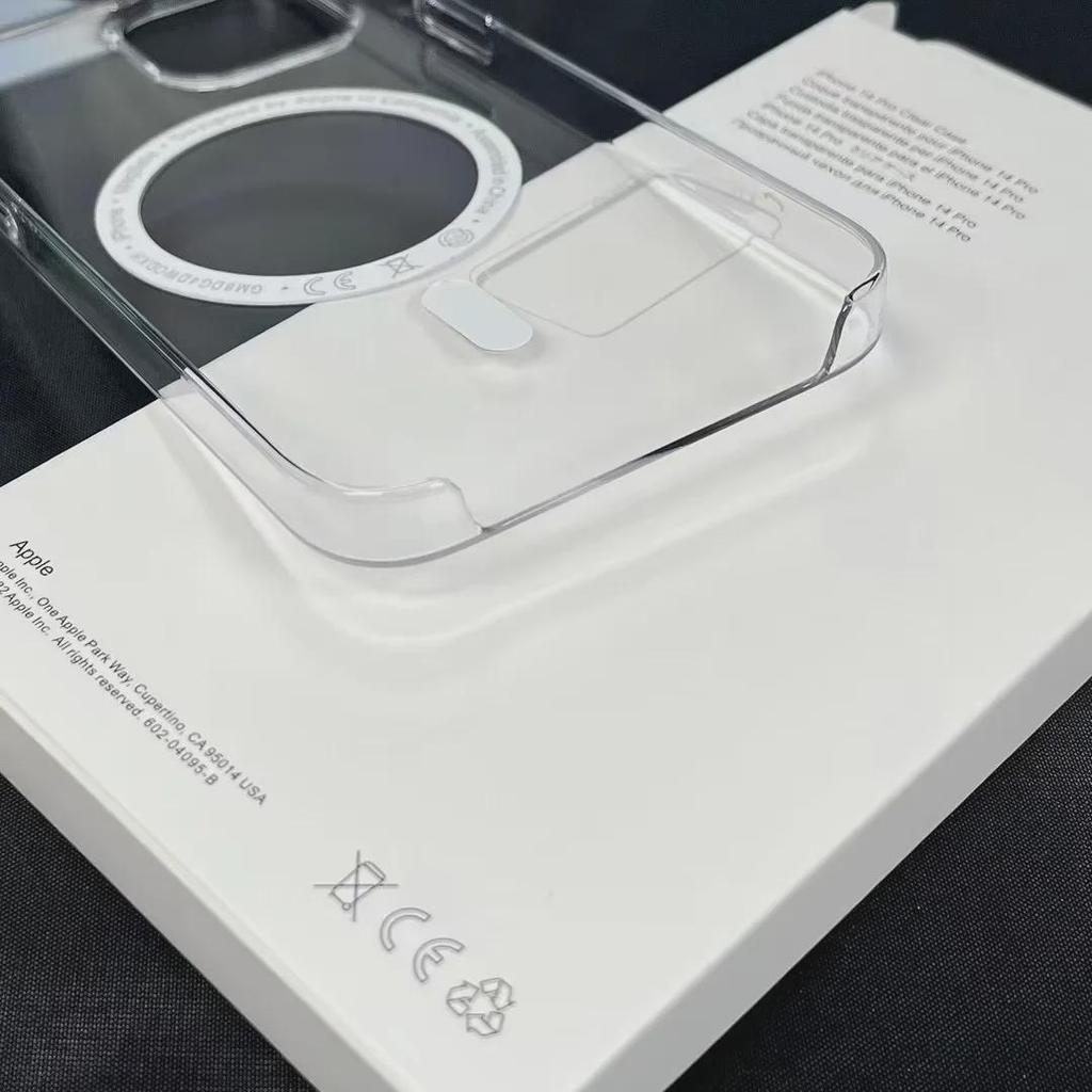 Transparent Magnetic Phone Case for iPhone 16 Pro Max with Animated Pop-Up Window and Triple-Edge Protection