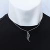 [Sears] Feather Pendant Top, Sterling Silver 925, Pendant Top Only