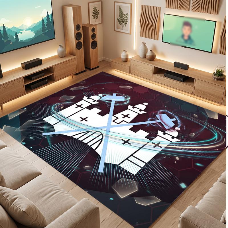 Tappeto in Velluto di Cristallo con Stampa del West Ham United Football, Comodo Assorbente d'Acqua Antiscivolo Tappeto per Pavimenti Interni
