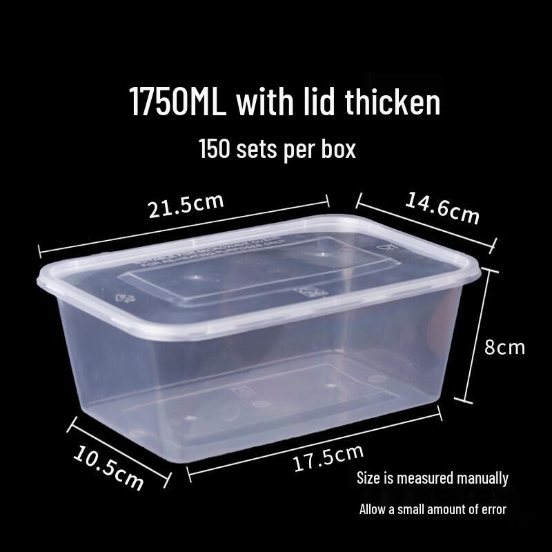 Tian Yajing Thickened Disposable Plastic Lunch Boxes
