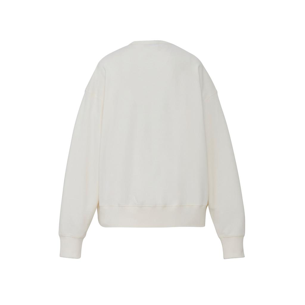 Onitsuka Tiger Solid Color Round Neck Long Sleeve Pullover Sweatshirt Unisex sweatshirt 2183B601-700