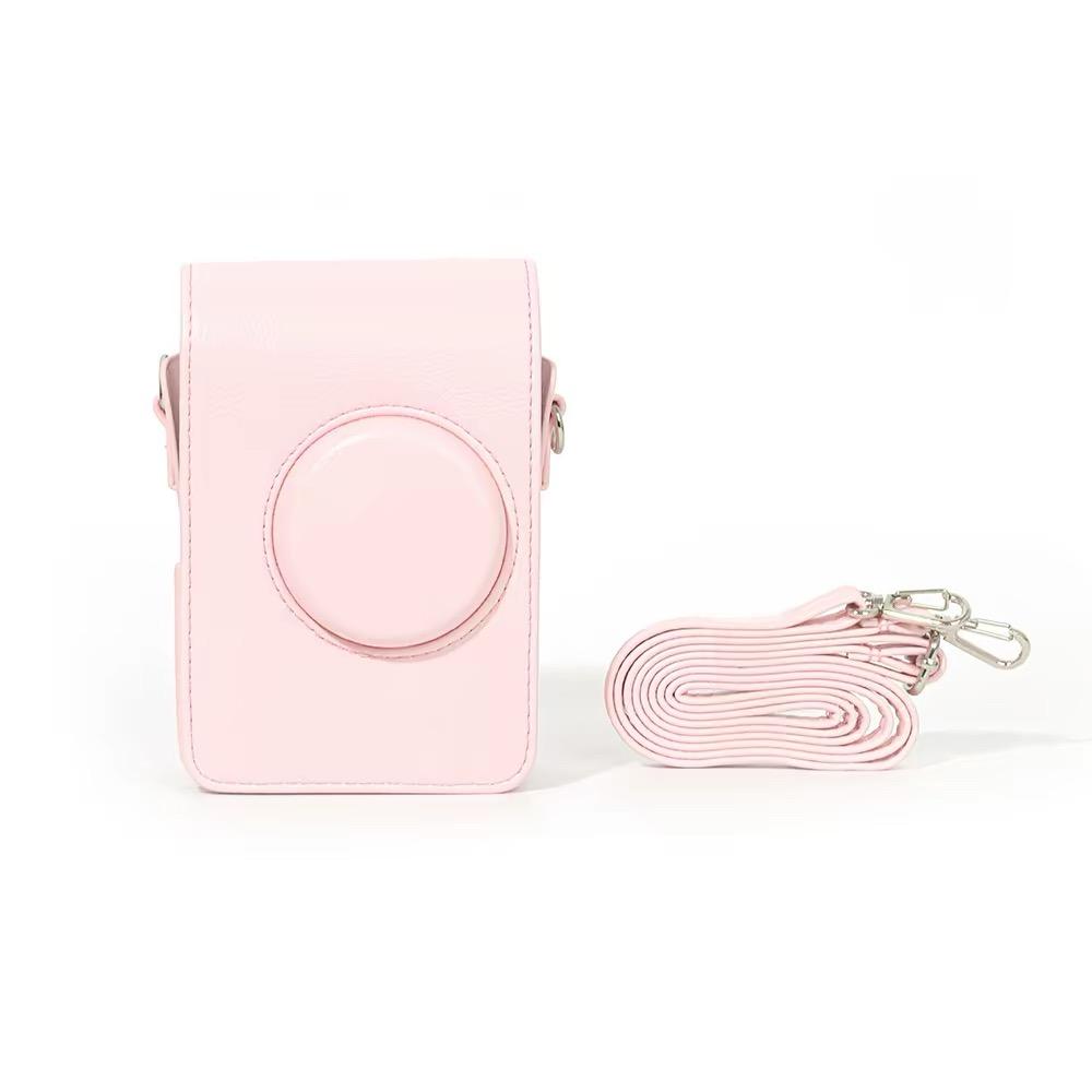 

[Film Lab] Instax Mini EVO Pink PU Leather Camera Case Soft Protective Case with Strap CAA3906 B