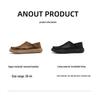 Summer 2026 Lightweight Wide-Toe Slip-On Leather Shoes - Breathable Perforated Soft Sole