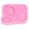 Frame Mold 4 Types Silicone Fondant Cake Chocolate Decorating Mould for Cooking Baking